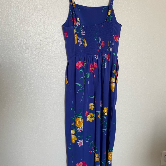 Old Navy Blue Floral Cami smocked back Jumpsuit Size - XS - Picture 7 of 9